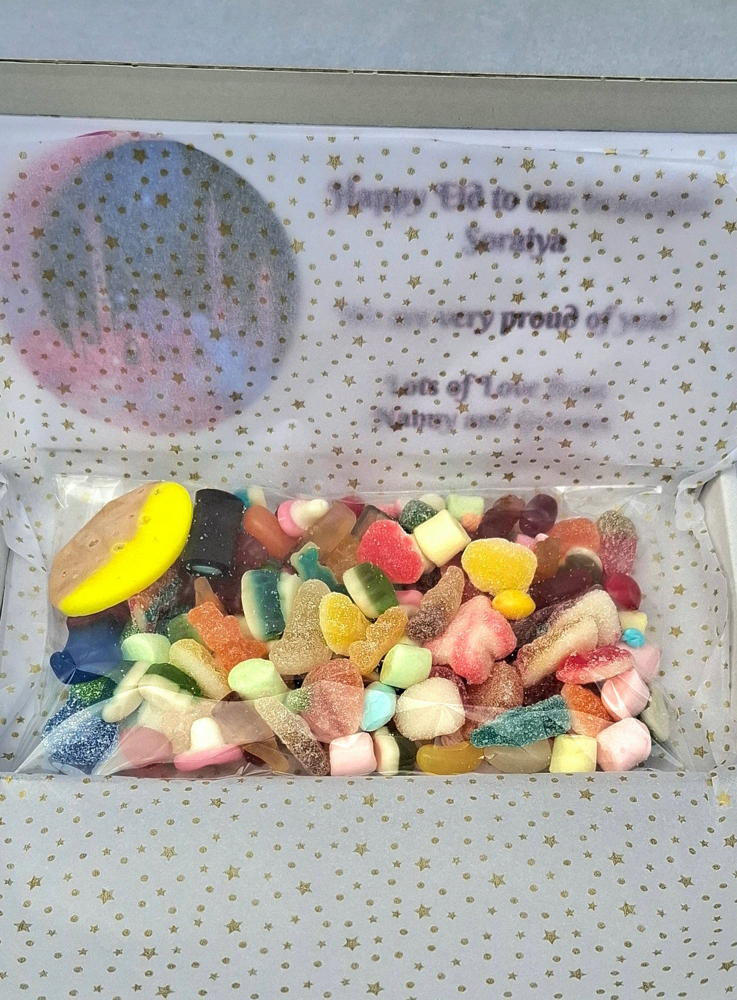 Personalised Halal Sweets Eid Gift (250g)