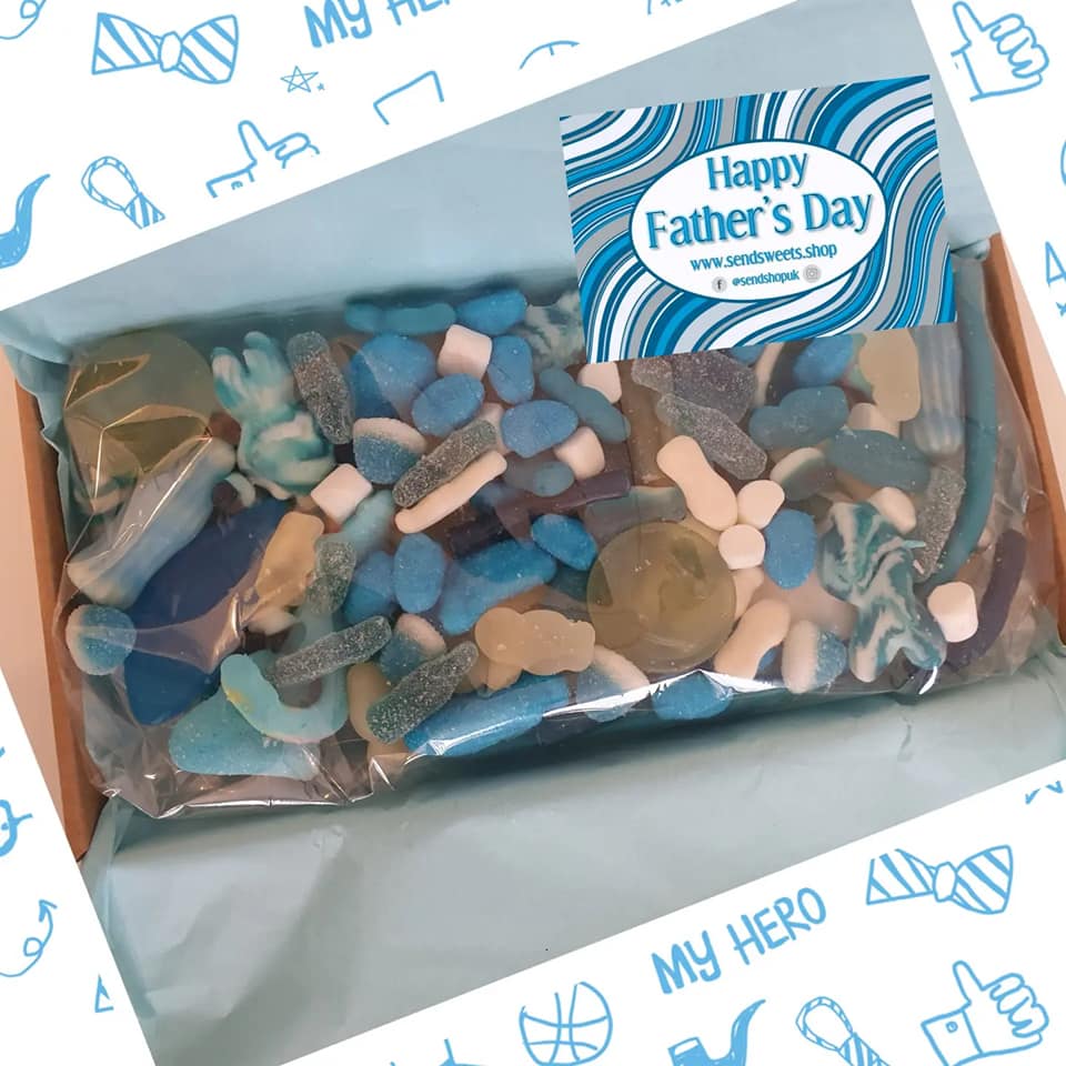 Fathers Day Blue Sweets Letterbox Pick and Mix Sweets (150g)