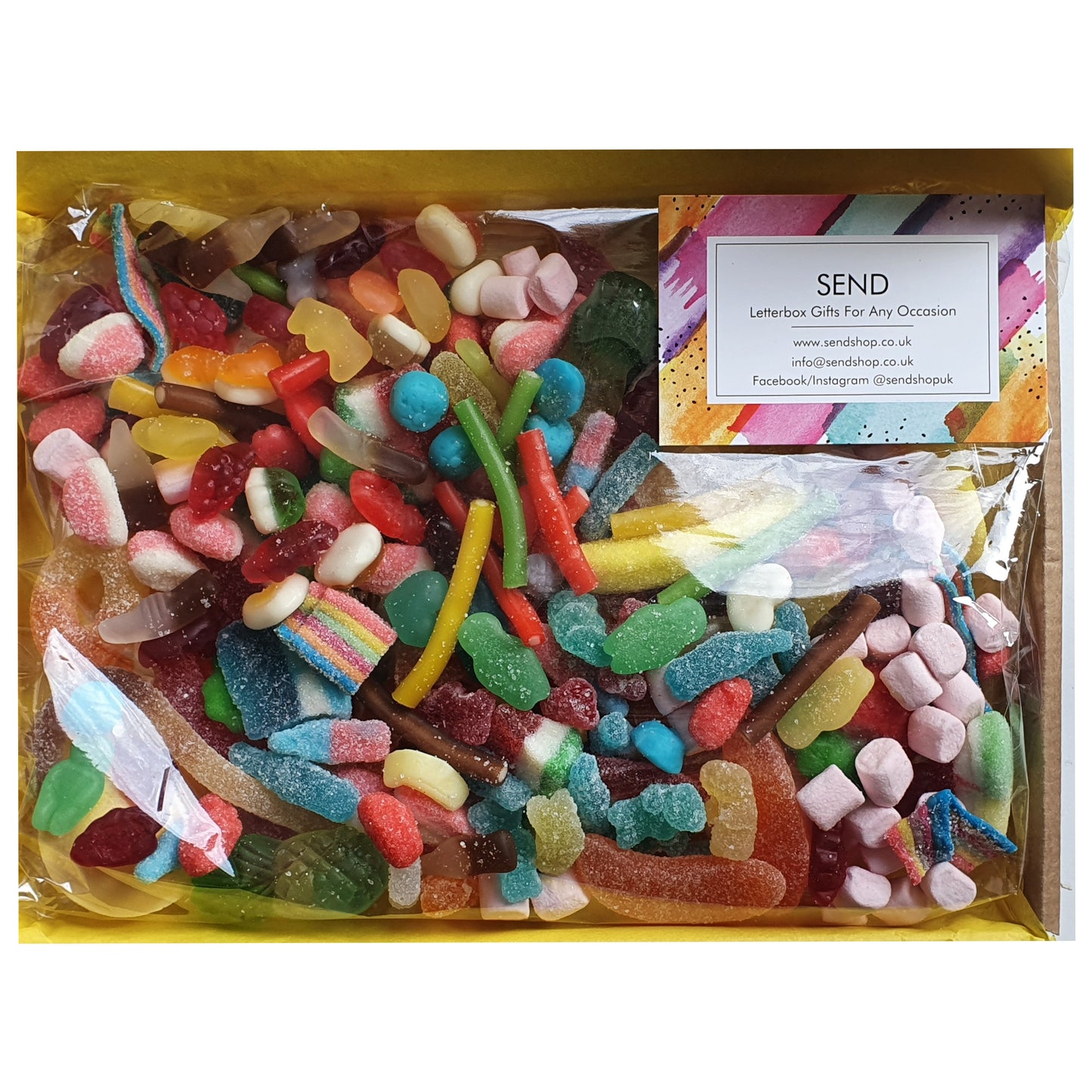 Mixed Halal Pick and Mix Sweet Box, Letterbox Sweets (250g)