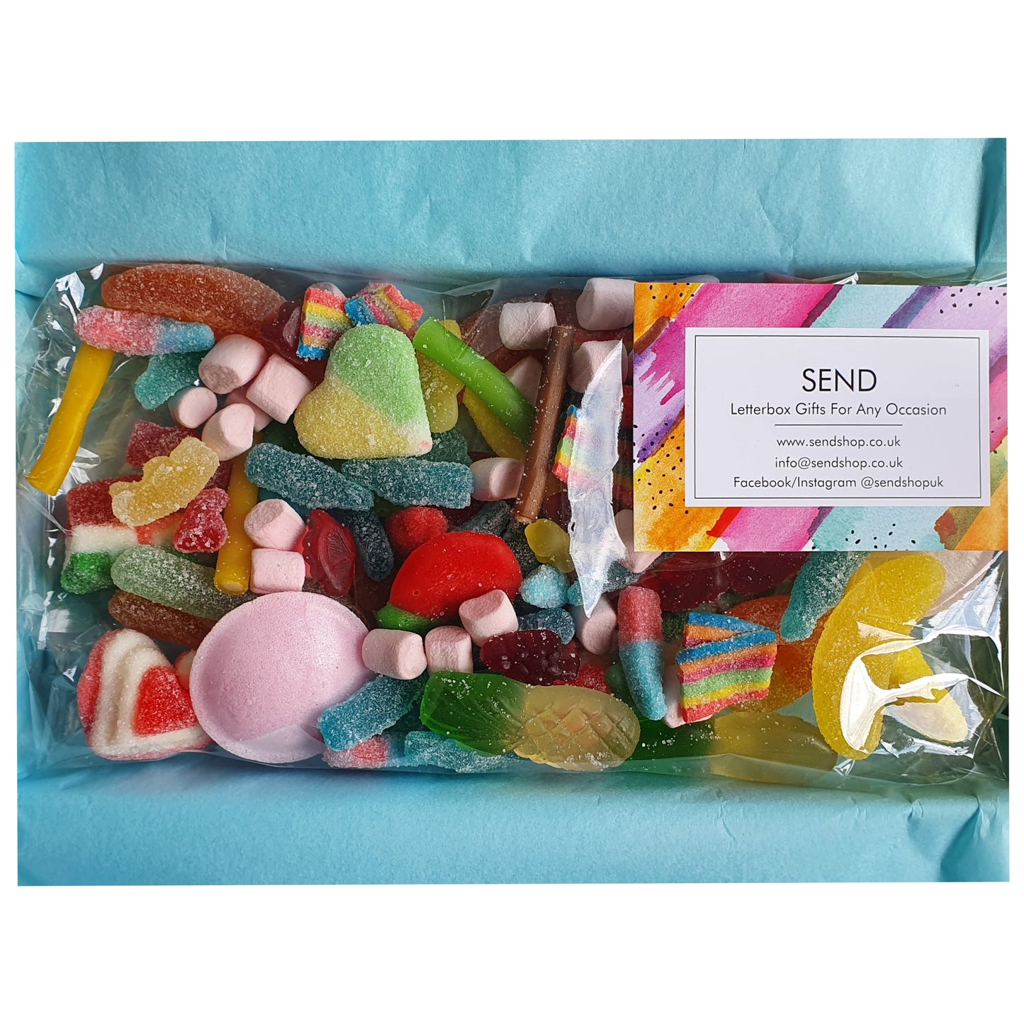 Mixed Halal Pick and Mix Sweet Box, Letterbox Sweets (250g)