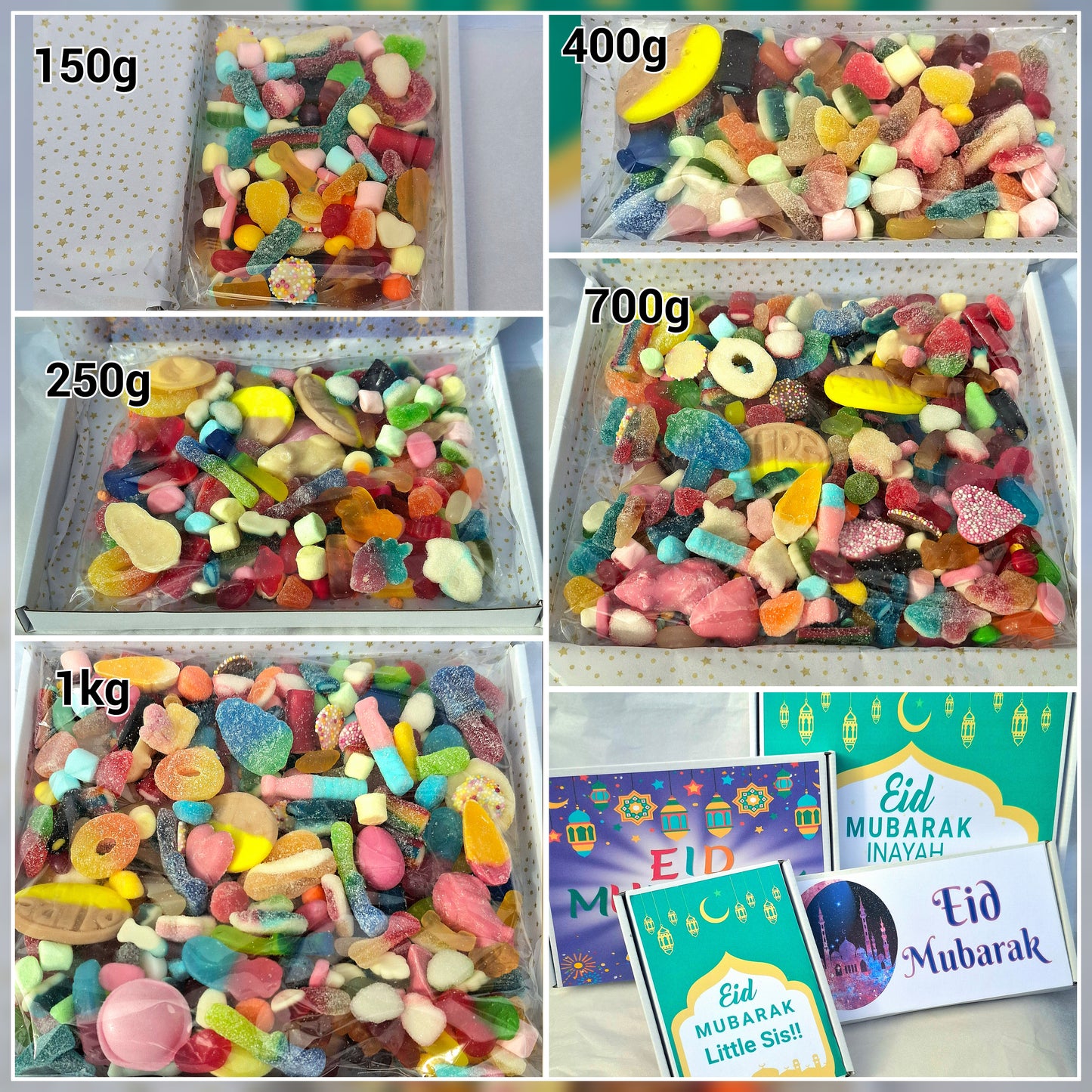 Personalised Halal Sweets Eid Gift (1kg)