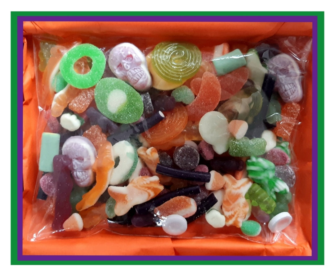 Mixed Colour Halloween Sweetbox, Pick and Mix Halloween Sweets - Large 400g
