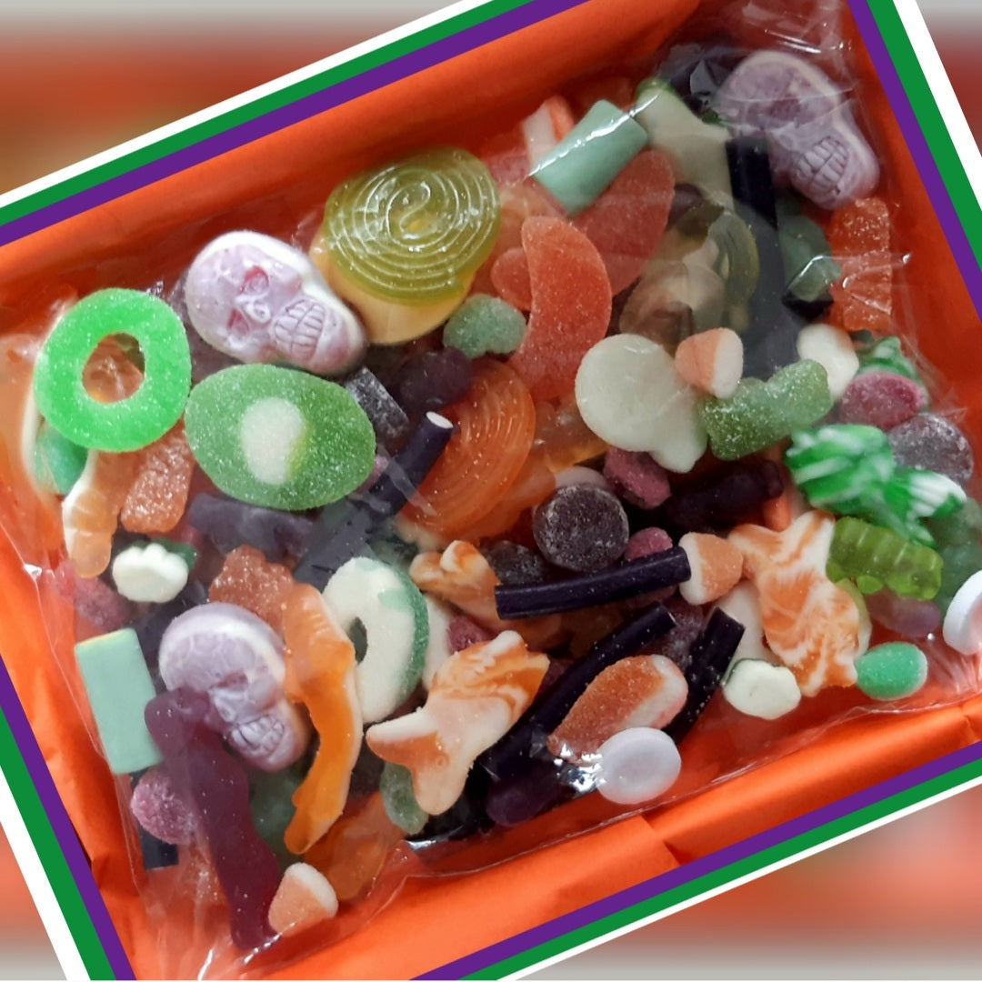 Mixed Colour Halloween Sweetbox, Pick and Mix Halloween Sweets - Large 400g