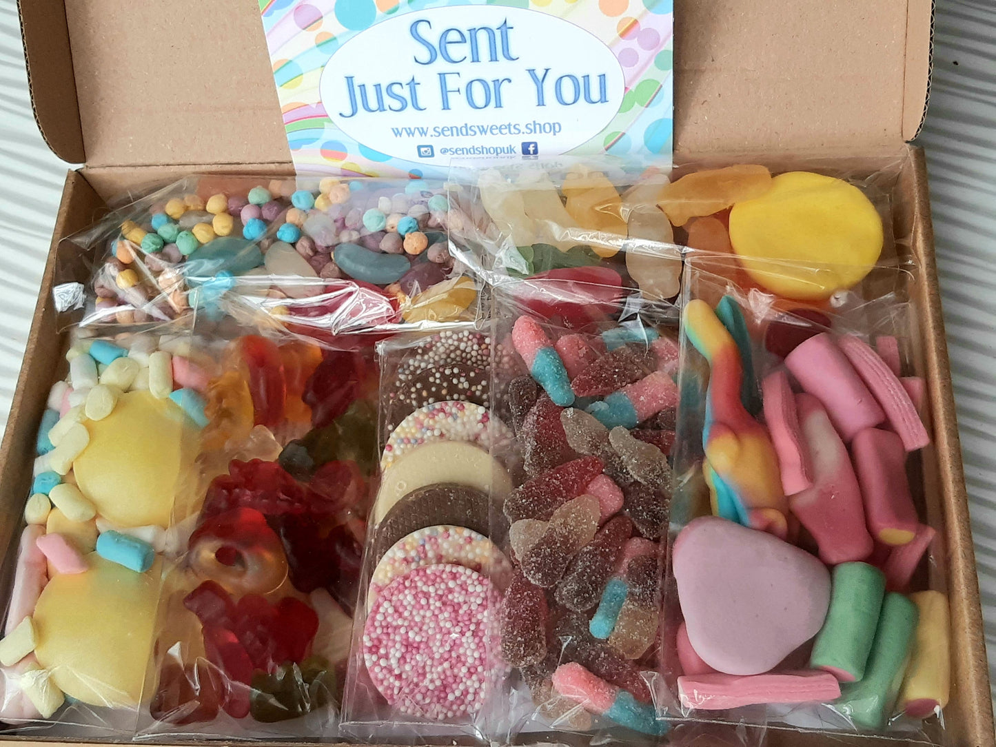 Pick and Mix Sweet Box, Letterbox Sweets (250g)