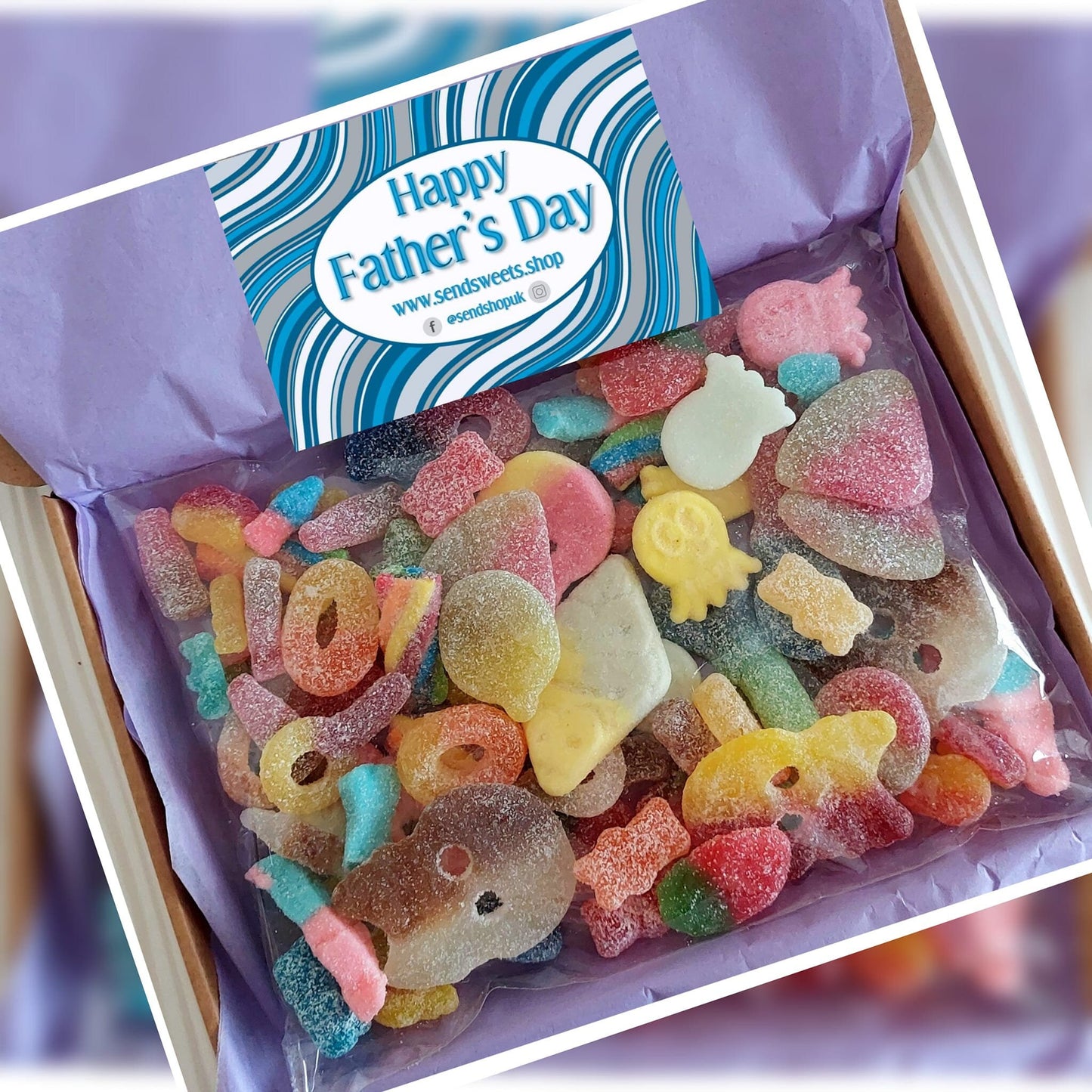 Fathers Day Fizzy Sweets Letterbox Pick and Mix Sweets (250g)