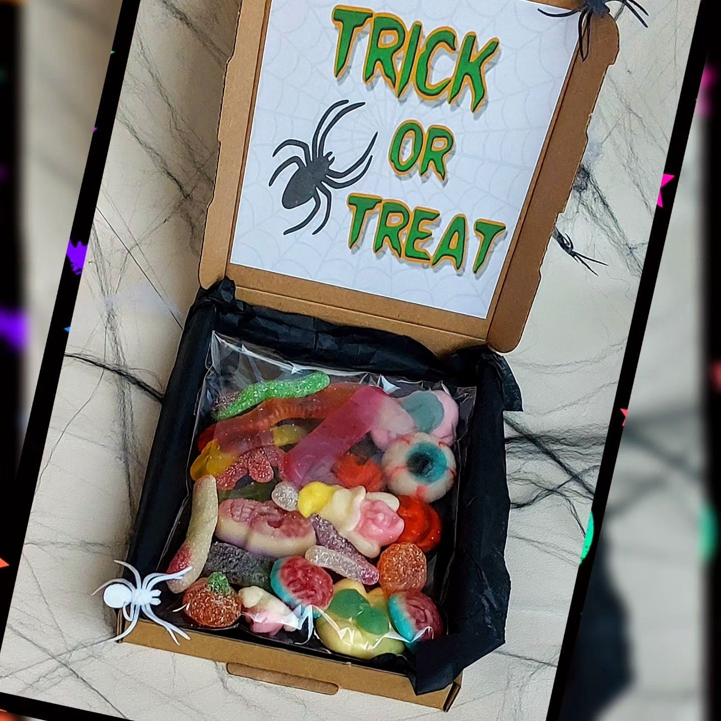 Trick or Treat Personalised Halloween Sweet Gift, Pick and Mix Letterbox Sweets, Candy Mix, Personalised Sweets, Customised Sweets,