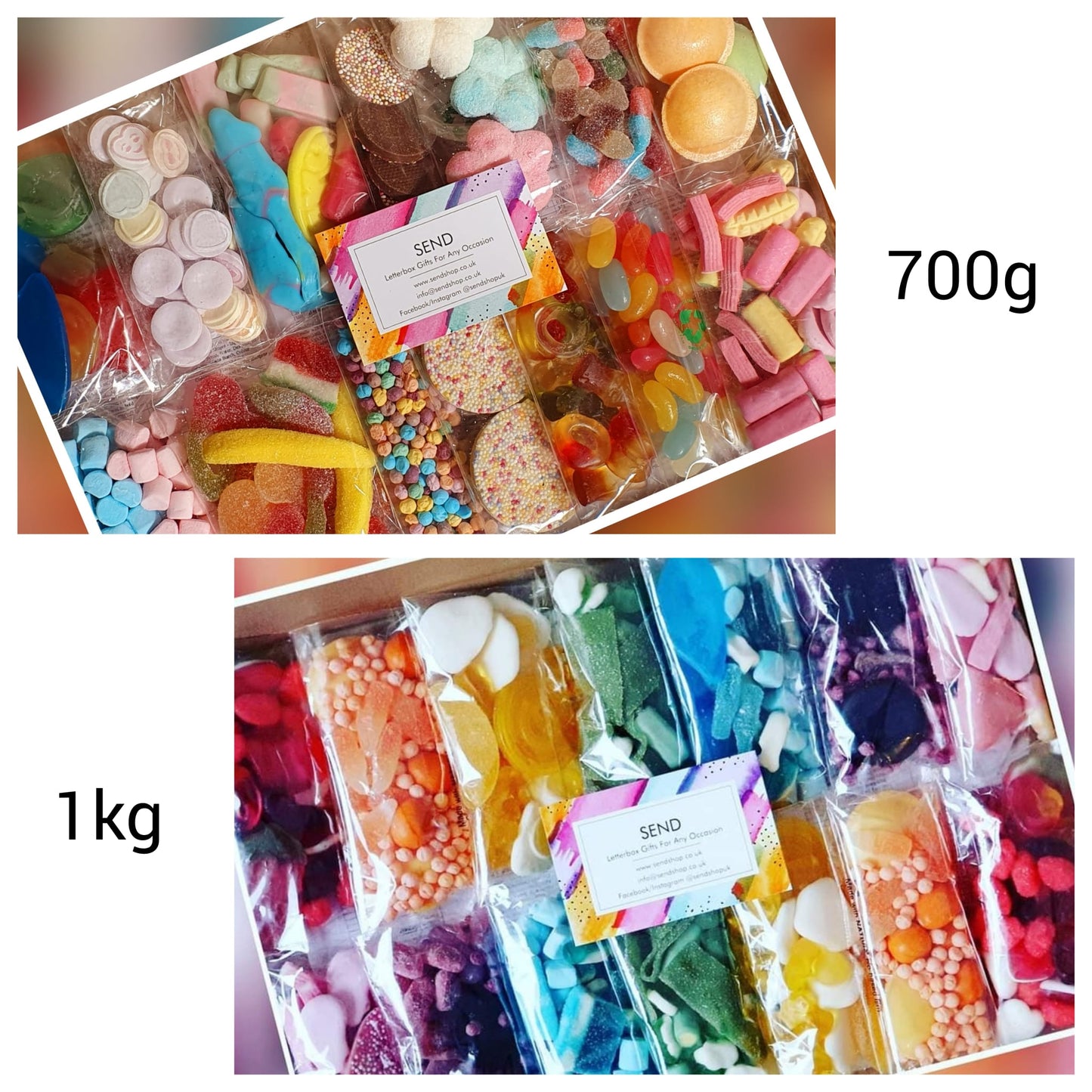 Christmas Sweets Pick and Mix Sweets Letterbox Sweetbox (700g)