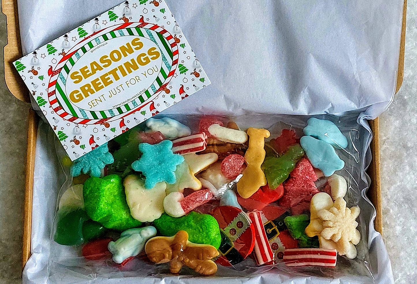 Mixed Christmas Pick and Mix Sweets Letterbox Sweetbox (250g)