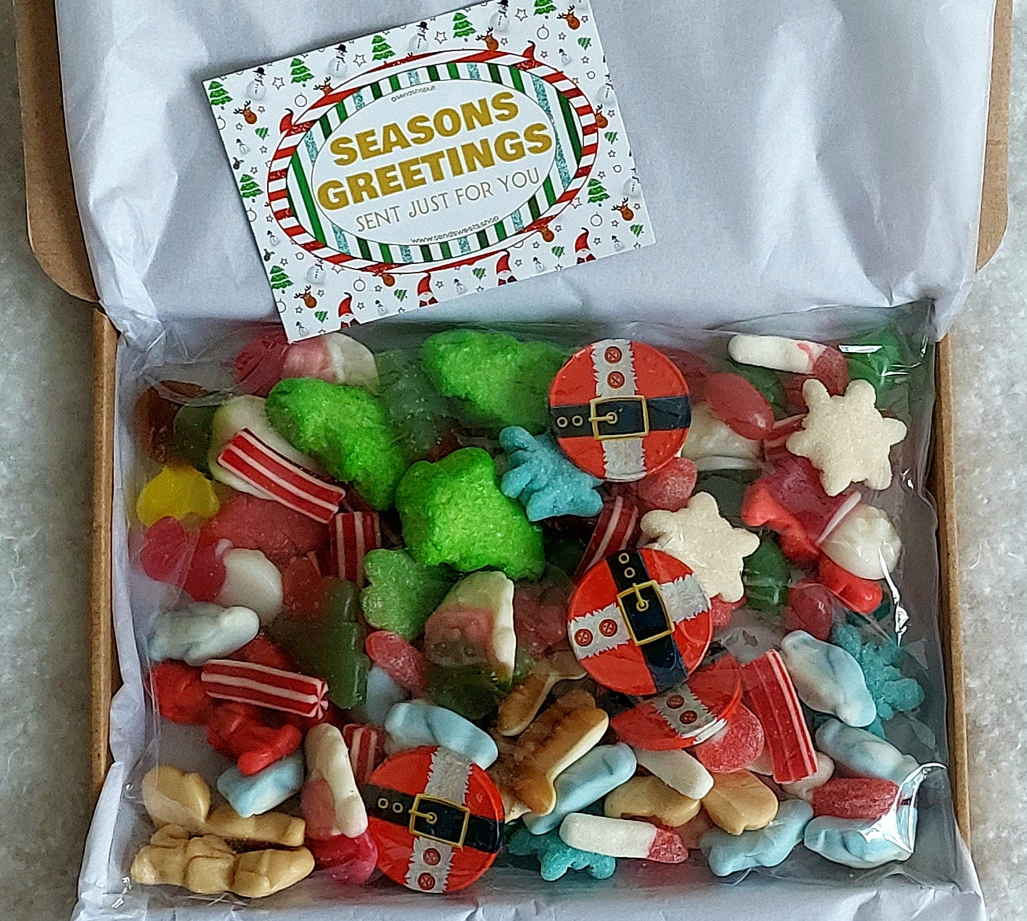 Mixed Christmas Pick and Mix Sweets Letterbox Sweetbox (250g)