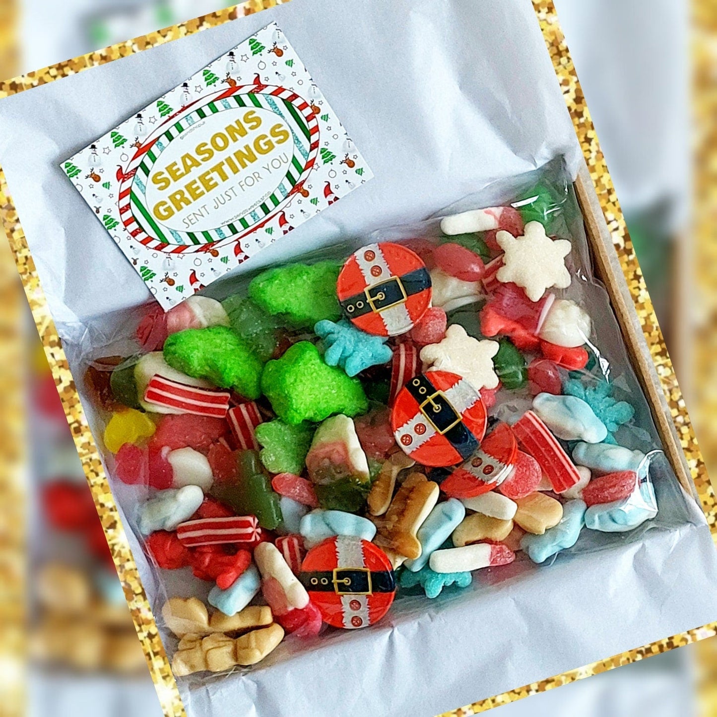 Mixed Christmas Pick and Mix Sweets Letterbox Sweetbox (250g)